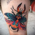 Eredeti példa egy bogár tetoválásra - a rajz biomechanikus bogár tetováláshoz alkalmas