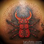 A meglévő bogár tetoválás klassz változata - a rajz alkalmas a gyors bogár tetováláshoz