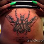 Jó példa egy meglévő bogár tetoválásra - a rajz bogár tetováláshoz alkalmas