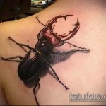 Egy meglévő bogár tetoválás egyedülálló példája - a rajz alkalmas egy skarabeus bogár tetováláshoz