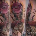 A bogár tetoválás menő változata elkészült - a rajz alkalmas a bogár tetoválására a karon