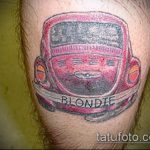 A bogár tetoválás remek példája - a rajz alkalmas az orrszarvú bogár tetoválására