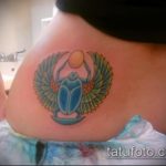 Eredeti példa egy meglévő bogár tetoválásra - a rajz alkalmas bogár tetoválásra a vállán