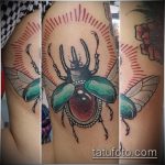 Eredeti példa egy bogár tetoválásra - a rajz egy sündisznó bogár tetováláshoz alkalmas