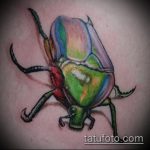 A bogár tetoválás hűvös változata - a rajz alkalmas egy szarvasbogár tetováláshoz