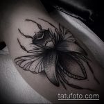 Az elkészített bogár tetoválás egyedülálló változata - a rajz egy sündisznó bogár tetováláshoz alkalmas