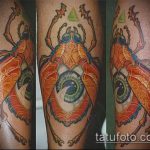 A bogár tetoválás remek példája - a rajz alkalmas sündisznó bogár tetováláshoz