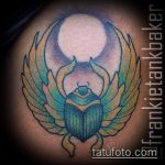 Jó példa a kész bogár tetoválásra - a rajz bogár tetováláshoz alkalmas