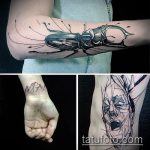 A kész bogár tetoválás egyedi változata - a rajz alkalmas egy bogár tetováláshoz levélből