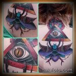 A bogár tetoválás remek példája - a rajz alkalmas bogár tetoválásra a csuklón