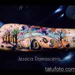 A bogár tetoválás egyedi változata - a rajz alkalmas a lábán lévő bogár tetoválásra