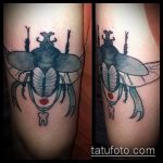 A végrehajtott bogár tetoválás tesztverziója - a rajz alkalmas egy skarabeus bogár tetováláshoz