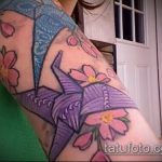 A kész daru tetoválás eredeti változata - a rajz alkalmas papír daru tetoválásra