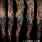 Egy teszt példa egy kész darutetoválásra - a rajz alkalmas a lapockán lévő darutetováláshoz