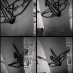 A meglévő daru tetoválás érdekes változata - a rajz alkalmas daru tetoválásra a lábán