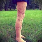 Jó példa a kész darutetoválásra - a rajz alkalmas origami darutetoválásra