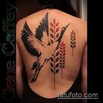 Egy daru tetoválás menő változata - a rajz alkalmas papír daru tetoválásra