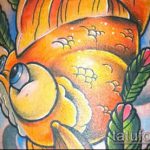 Az aranyhal tetoválás hiteles példája - a rajz alkalmas aranyhal tetoválásra a csuklón