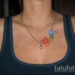 Az aranyhal tetoválás egyedülálló példája - a rajz alkalmas egy aranyhal tetoválásra a bokán