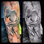 A csillag tetoválás eredeti változata a könyökön - a rajz alkalmas a könyök tetoválás csillag tetoválására