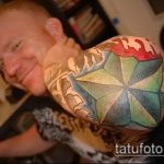 A könyökön lévő csillag tetoválásának tesztverziója - a rajz alkalmas csillag tetoválásra a könyökön 4 betű