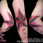 A csillag tetoválás eredeti változata a könyökön - a rajz alkalmas a könyökön lévő csillag tetováláshoz trx