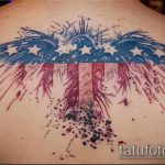 fotó a 65. számú katonai tetoválásról - a minta egyedi változata, amely sikeresen használható katonai denevér tetoválás átalakítására és alkalmazására képként