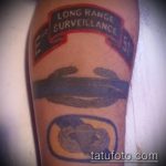 fotó a 671 -es katonai tetoválásról - a kép hűvös változata, amely sikeresen használható felülvizsgálatra és alkalmazásra katonai tetoválásként a karon