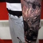 fotó az 513 -as számú katonai tetoválásról - a kép hűvös változata, amely sikeresen használható változtatásra és alkalmazásra katonai denevér tetoválásának képeként