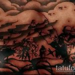 fotó a 693 -as katonai tetoválásról - a minta exkluzív változata, amely sikeresen használható katonai skorpió tetoválásként