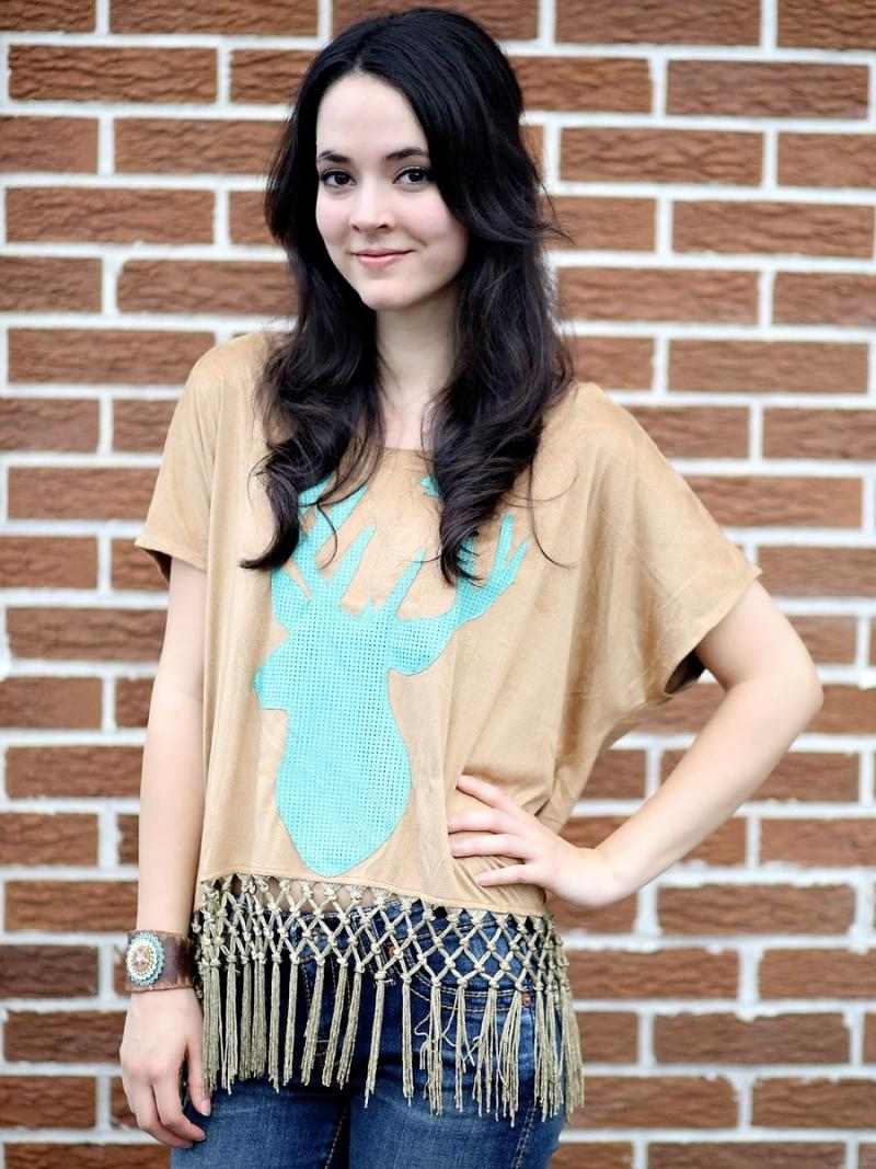 Orezaná košeľa s strapcami s uzlami Fringed-shirt-do-it-yourself-print-nápady