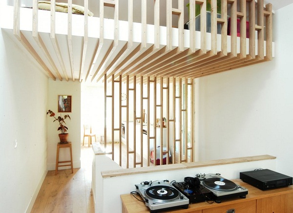 nápad interiéru bytu s drevenými prvkami prvky byt-interiér-nápad-drevo