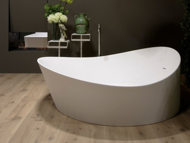 Dizajnová kúpeľňa-vaňa keramická-Cristalplant DUNE-Antonio Lupi