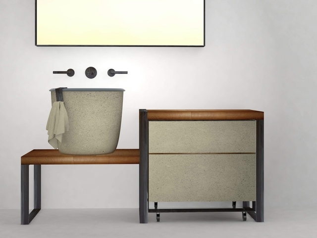 kúpeľňové vybavenie skrinka márnosť keramický cementový lepiaci obklad