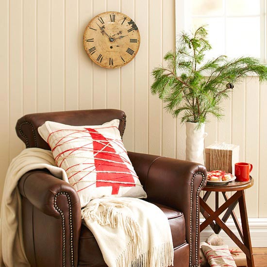 Vianočný stromček dekoratívny vankúš útulný kútik na čítanie Slávnostne ozdobte vankúše v útulnom kútiku na čítanie