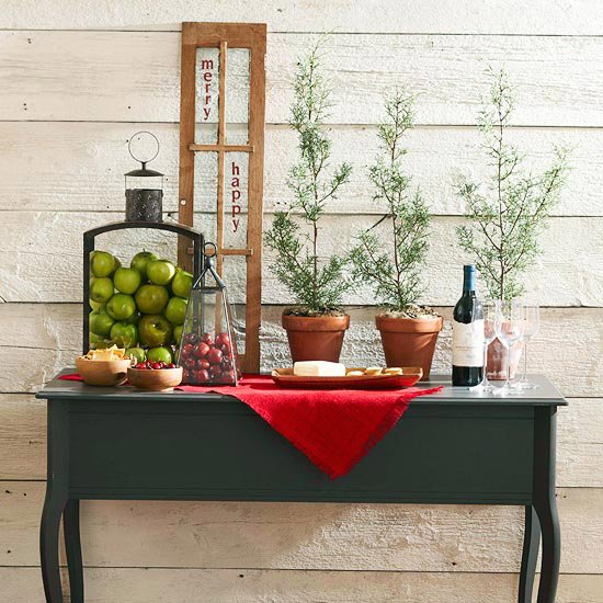 slávnostný bufet Weihanchten rodinná oslava jablká Vianočná rodinná oslava jablká víno orechy tradične