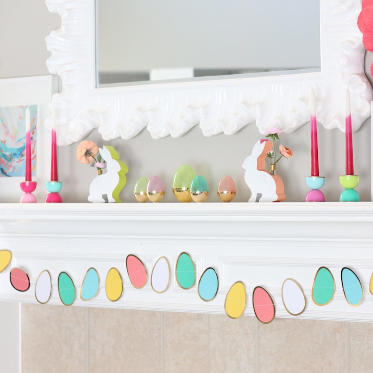 jarná dekorácia-2017-urob si sám-veľkonočné banner-rímsa