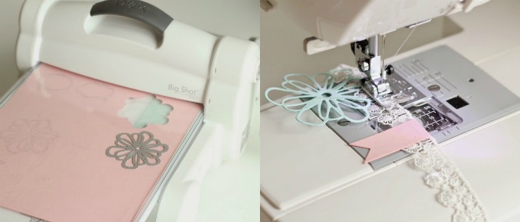 jarná dekorácia-2017-urob si sám-tipy-banner-motív kvetov-dierovač-šiť