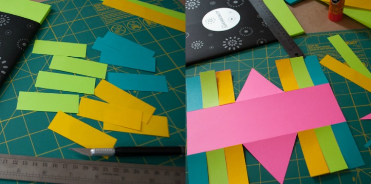 jarná dekorácia-2017-urob si sám-papier-veľkonočný-drotársky košík