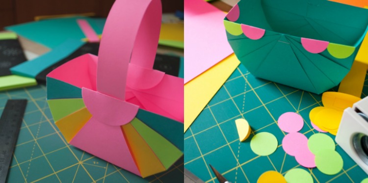 punč jarná dekorácia-2017-urob si sám-smetný kôš-veľkonočné motívy