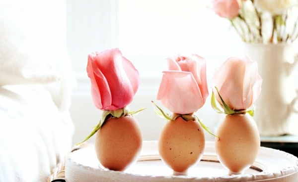 Nápady z vaječných škrupín si sami vyrobíte romantické ruže