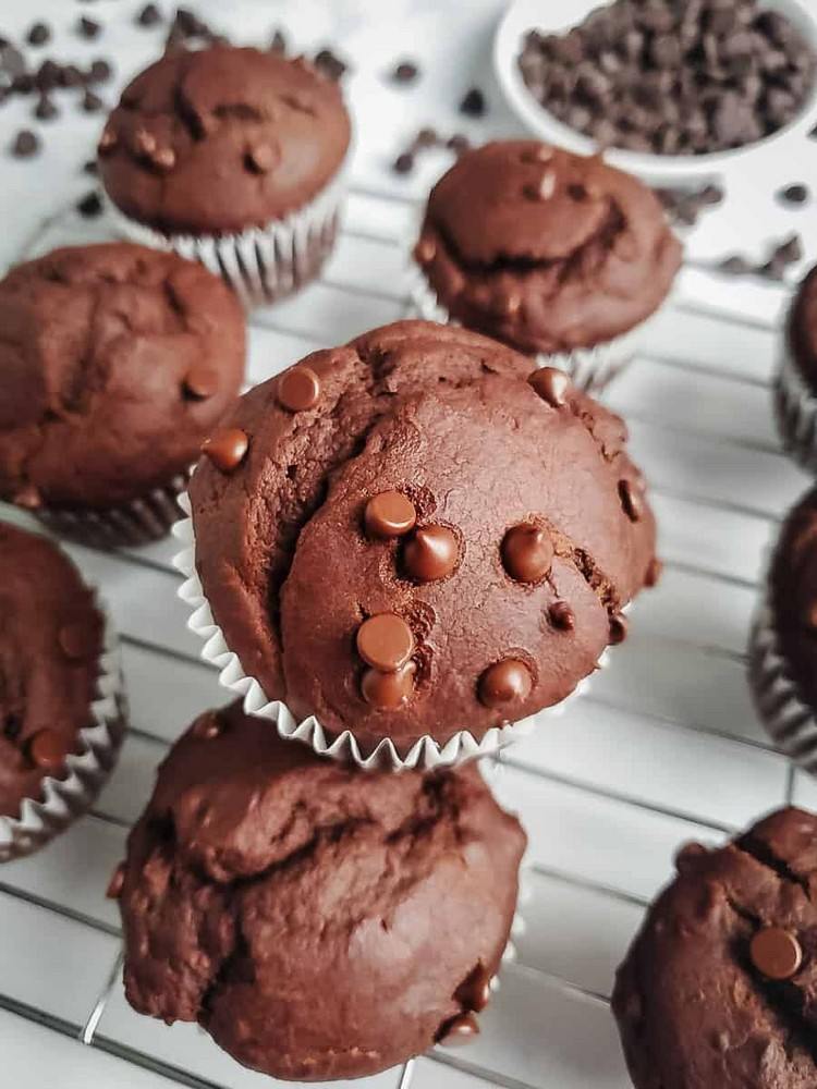 Raňajky na chudnutie a budovanie svalov nízkokalorické muffiny