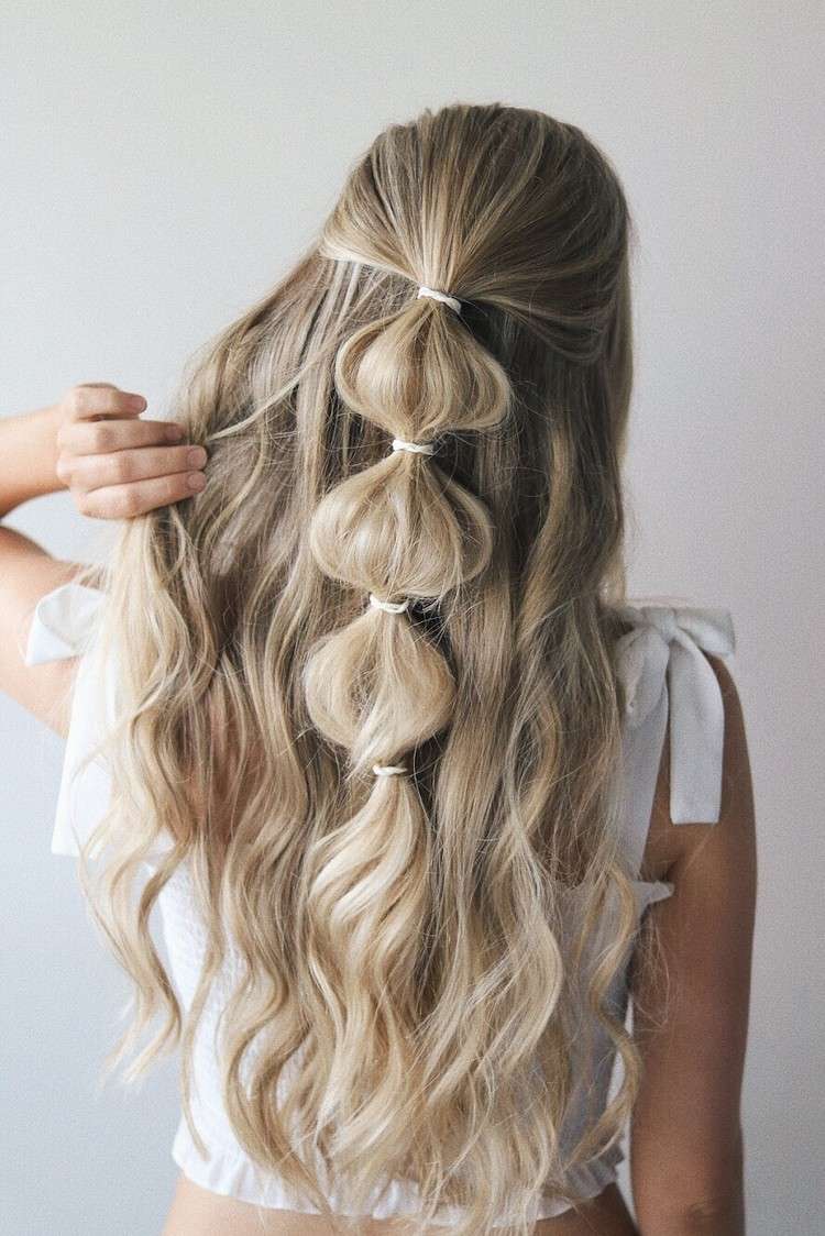Bubble Braids Braid Účes Pokyny Jednoduché účesy Svadobný hosť