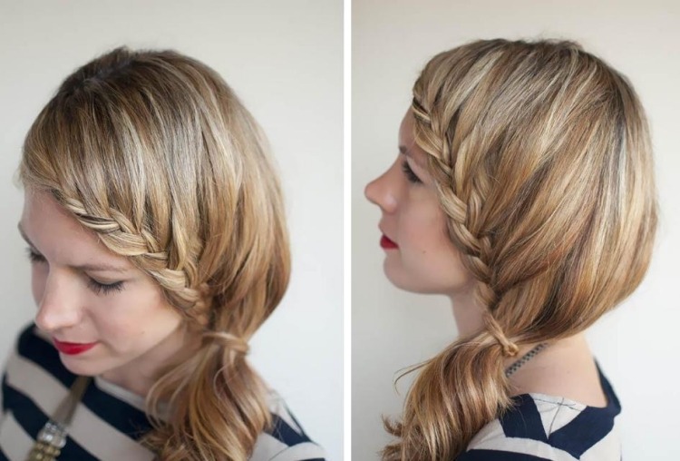 diy-nápady-strana lúčenie-účes-vrkoč-francúzsky-pletené