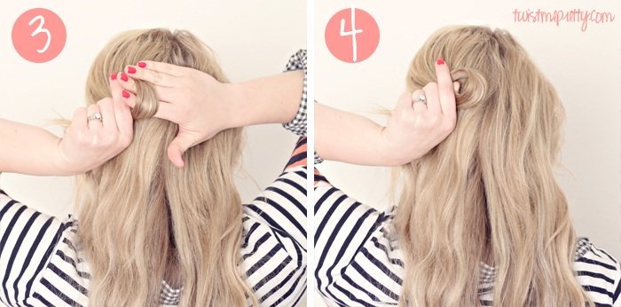 účes-napoly otvorené vlasy-keltský uzol-návod