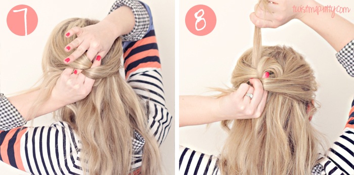 účes-keltský uzol-návod-zapletanie vlasov