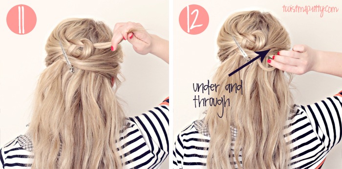 účes-keltský uzol-návod-vlasová linka-zapletanie