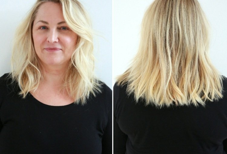 Blond vlasy - účes bez ofiny účesy pre blond vlasy nápady styling ženy
