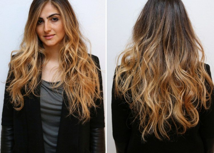 Farbite dlhé vlasy na tmavú blond Kudrlinky Tmavé blond dlhé nápady na účesy