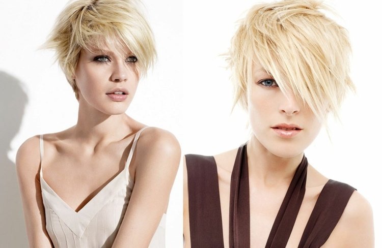 Blond, optimistický krátky účes účesy-pre-blond-vlasy-optimistický-vzhľad-dámy-krátky-účes